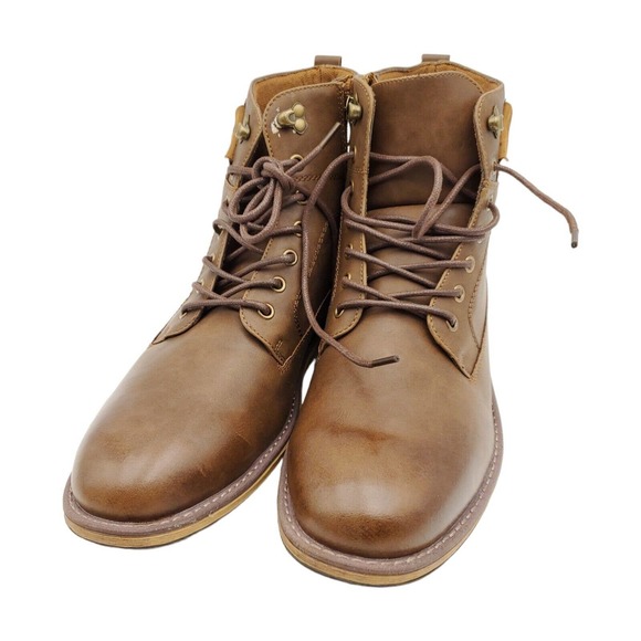 VOSTEY Men\'s Waterproof Casual Side Zip Chukka Boot BMY680B Brown 13 US main image 4